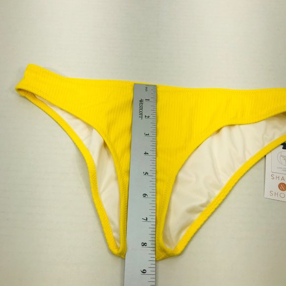 Shade And Shore Women's Sz Small 4-6 Low Coverage Cheeky Bikini Swim Bottom New - Picture 7 of 8